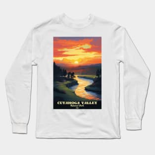 Cuyahoga Valley National Park Travel Poster Long Sleeve T-Shirt